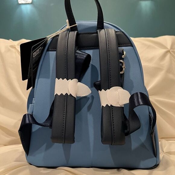 🎄 SALE! Loungefly X Disney Lilo & Stitch Mini Backpack with Lei Scrump Charm NWT - Picture 6 of 8